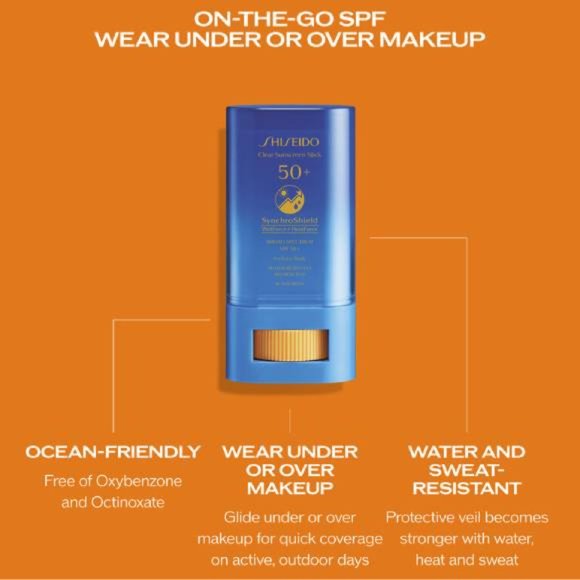 Shiseido Clear Sunscreen Stick SPF 50+ - Picture 3 of 4